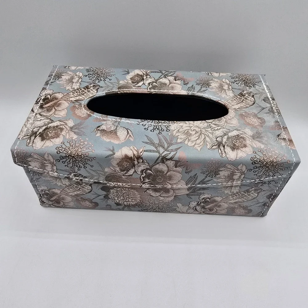 Vtg‎ Floral Tissue Box Cover Kleenex Dispenser Box